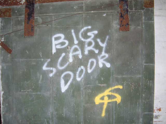 Cartoon Creepy Door